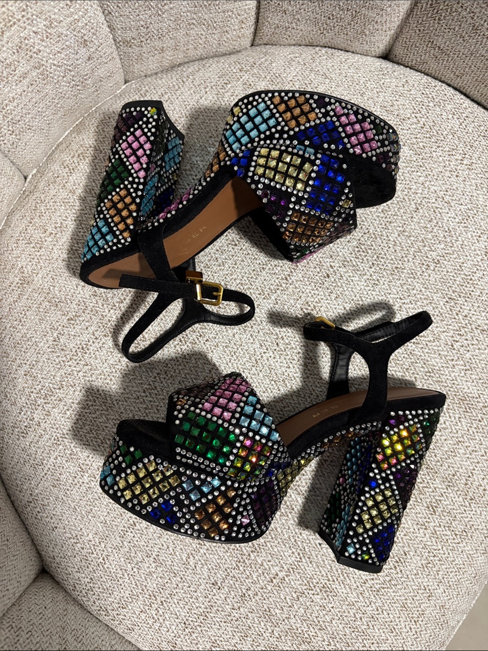 Kurt Geiger Rhinestone Heels Size 6